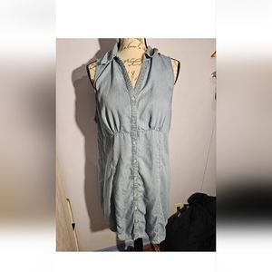 So Goods For Life Denim Blue Dress Size Xxlarge Button Up